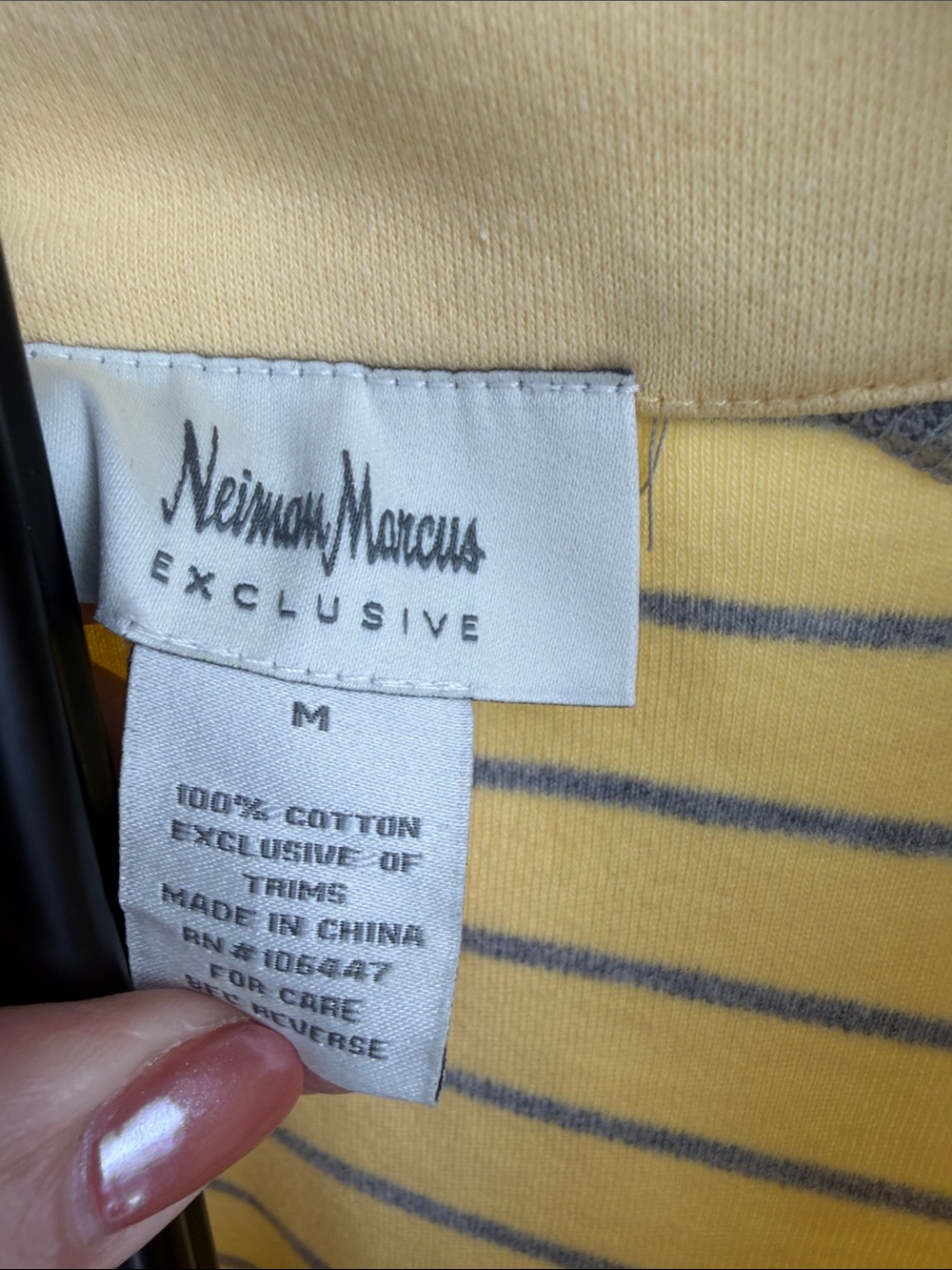 Neiman Marcus Exclusive Striped Full Zip Knit Jacket – Size Medium - Picture 2 of 8